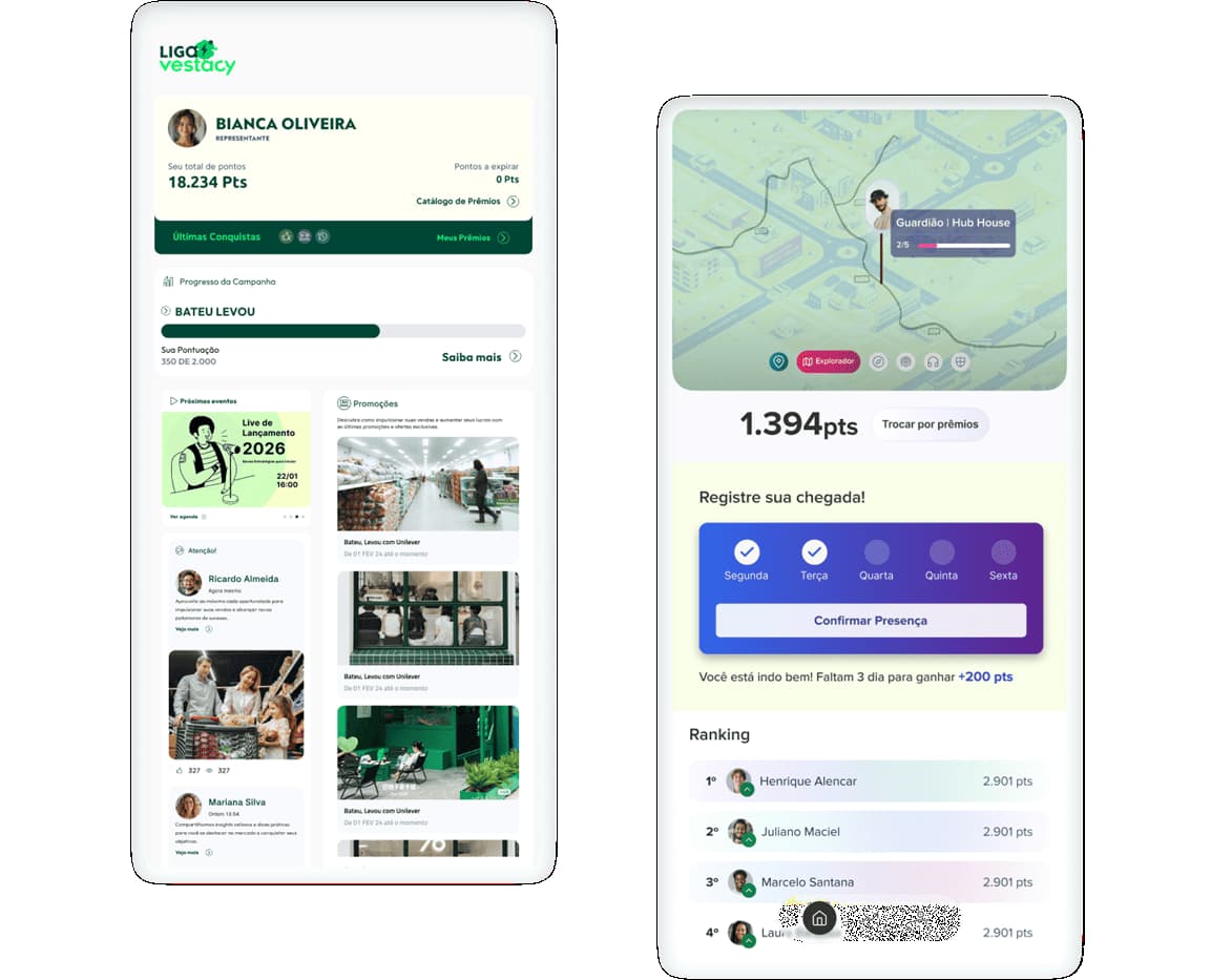 Personalização da plataforma